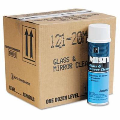 Misty - Glass & Mirror Cleaner w/Ammonia, 19oz Aerosol, 12/Carton A121-20CT (DMi CT