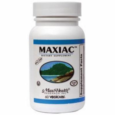 Maxi Health Maxiac - Detox Formula - Burdock Root and Red Clover - 60 Capsules - Kosher