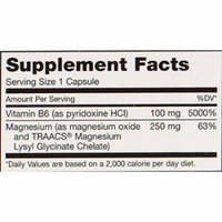 Maxi Health MAG 6 - Magnesium - with Vitamin B6 - Kidney Stones Support - 120 Capsules - Kosher