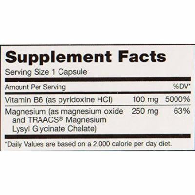 Maxi Health MAG 6 - Magnesium - with Vitamin B6 - Kidney Stones Support - 120 Capsules - Kosher