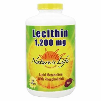 Nature's Life - Lecithin 1200 mg. - 500 Softgels