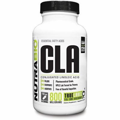 NutraBio CLA Conjugated Linoleic Acid 800 mg - 150 Softgels Reduce Stored Body Fat & Improve Lean Body Ratio Immune