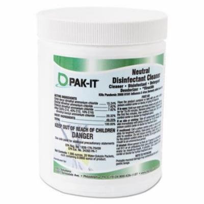 PAK-IT 561120002240 Neutral Disinfectant Surface Cleaner, Marine Scent, 20/Jar