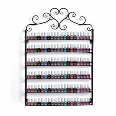 6-Tier Nail Polish Organization Rack,Wall Mount Nail Polish Holder
