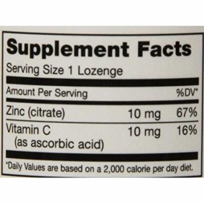 Maxi Health Zinc Lozenges - Zinc Citrate 10mg - with Vitamin C - Cherry Flavor - 60 Chewies - Kosher