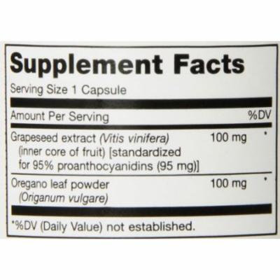 Maxi Health OPC Supreme - Grapeseed Extract & Oregano - Powerful Antioxidant - 60 Capsules - Kosher