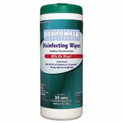 Boardwalk; - Disinfecting Wipes, 8 x 7, Fresh Scent, 35 per Canister, 12 per Carton - Sold As 1 Carton - Kills 99.9% of b