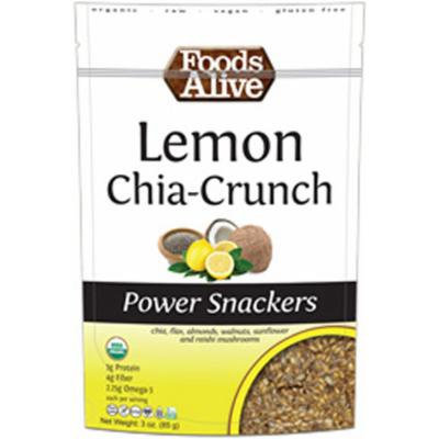 Foods Alive Lemon Chia-Crunch Power Snacks-3 oz Bag