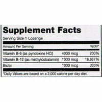 Maxi Health Triple B Lozenges - Vitamin B12 & B6 & Biotin - Strawberry Flavor - 90 Chewies - Kosher