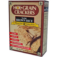 Holgrain Brown Rice Crackers No Salt -- 4.5 oz