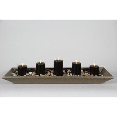 Delighted Home DH-5PPTWBL Weatherwood 5 Pillar Polly Trough with 1, 6 in. - 2, 5