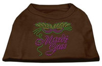 Ahi Mardi Gras Rhinestud Shirt Brown Lg (14)