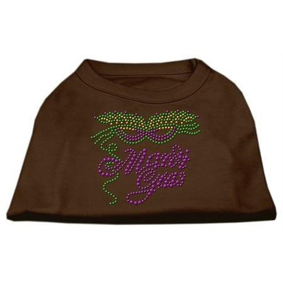 Ahi Mardi Gras Rhinestud Shirt Brown Lg (14)
