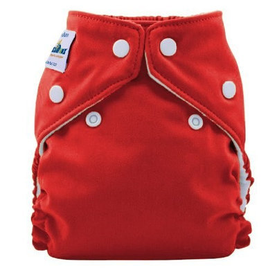 FuzziBunz Perfect Size Cloth Diaper, White, Large 25-40+ lbs