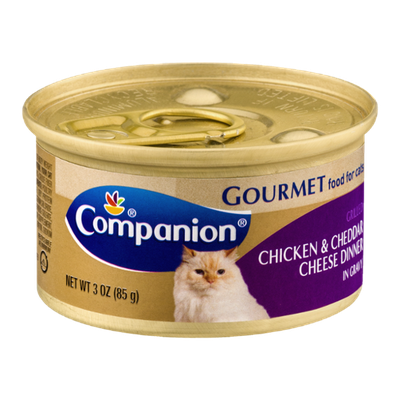 Companion Gourmet Food For Cats Chicken & Cheddar Cheese Dinner