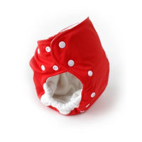 Babykicks 3G Pocket Diaper, Poppy/White Snaps (Discontinued by Manufacturer)