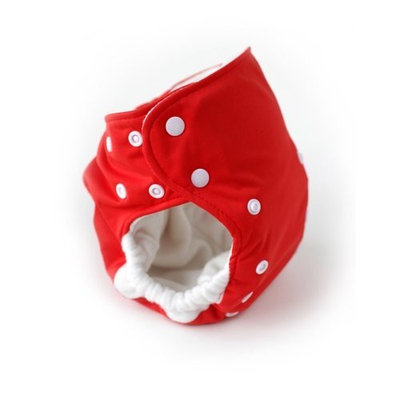 Babykicks 3G Pocket Diaper, Poppy/White Snaps (Discontinued by Manufacturer)