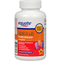 Equate Children's Complete Assorted Fruit Flavored Multivitamin/Multimineral Supplement