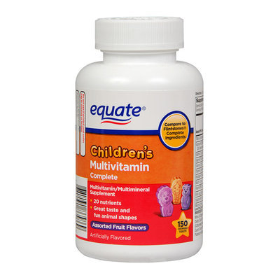 Equate Children's Complete Assorted Fruit Flavored Multivitamin/Multimineral Supplement