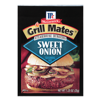 McCormick® Grill Mates® Sweet Onion Steakhouse Burgers Seasoning Mix