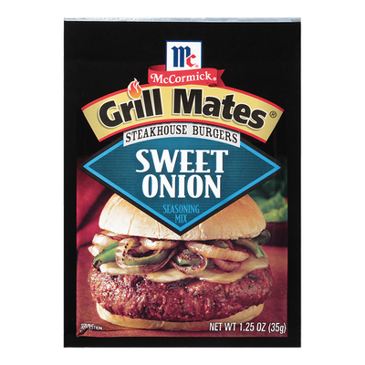 McCormick® Grill Mates® Sweet Onion Steakhouse Burgers Seasoning Mix