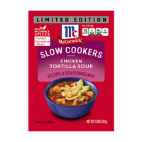 McCormick® Slow Cookers Chicken Tortilla Soup Seasoning