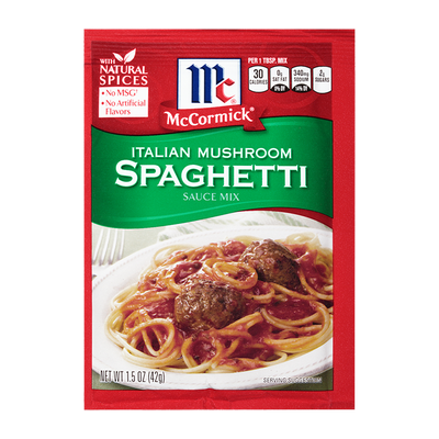 McCormick® Italian Style Spaghetti Sauce Mix with Mushrooms