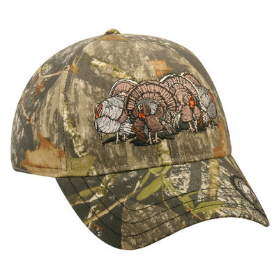 Outdoor Cap Company Mossy Oak Obsession Four Turkeys Adjustable Hat