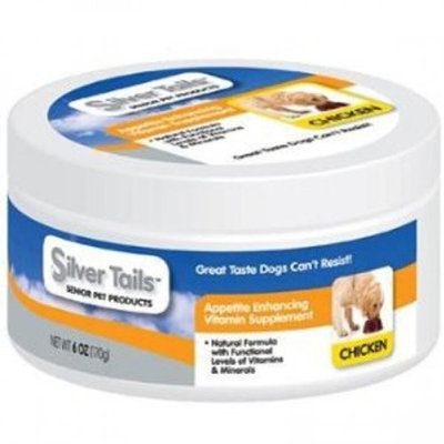 Silver Tails Chicken Flavor Appetite Enhancing Dog Vitamin Supplement, 6-Ounce, 24-Pack, Beef