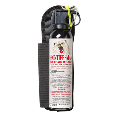Security Equipment Corp Sabre Frontiersman Bear Spray And Attack Deterrent 7.9 Oz With Chest Holster