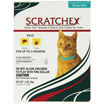 Scratchex Color-Full Formula 5 Flea & Tick Collars Cat, 1 count