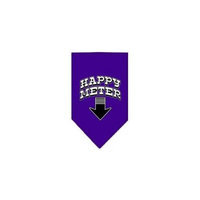 Ahi Happy Meter Screen Print Bandana Purple Large