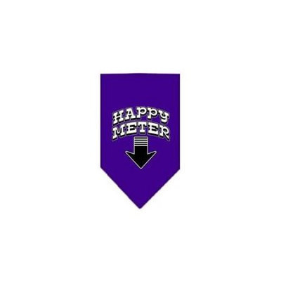Ahi Happy Meter Screen Print Bandana Purple Large