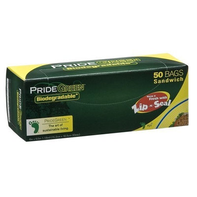 Pridegreen Biodegradable Zip-N-Seal Food Storage Bags