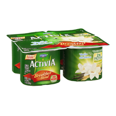 Activia® Vanilla With Grains Breakfast Blend Lowfat Yogurt