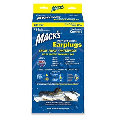 Macks Mack's Pillow Soft® Ear Plugs - White - 200-pair Dispenser