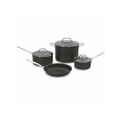 Cuisinart Chef's Classic Hard Anodized Non-stick 7-piece Cookware Set