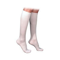 Sigvaris 230 Cotton Series 20-30 mmHg Women's Closed Toe Knee High Sock Size: X-Large Short, Color: White 00