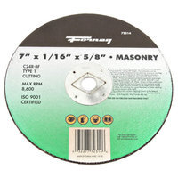 Forney 72314 Cut-Off Wheel Type 1 Masonry with 5/8-Inch Arbor C24R-BF 7-Inch-by-1/16-Inch