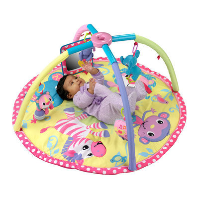 Infantino - Baby Girl Animals Twist & Fold Activity Gym & Playmat