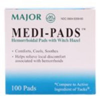 Major Pharmaceuticals Major Medi-Pads 100 Ct. Jar (Compare to Tucks)