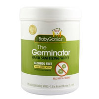 BabyGanics Alcohol Free Hand Sanitizing Wipes, Light Citrus Scent, 175 Wipe Canister