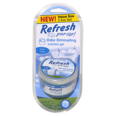 Refresh Your Car Fresh Linen Scented Gel - 2.5 oz