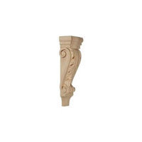 Ekena Millwork 5.125-in x 15.5-in Maple Acanthus Wood Corbel