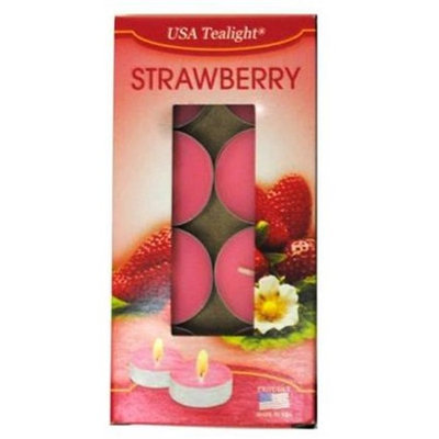 Bulk Buys Tealight Candles - Strawberry 8 Pack(Case of 24)