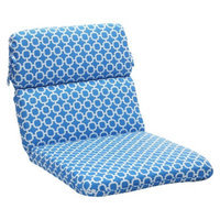 Pillow Perfect Outdoor Chair Cushion - Blue/White Geometric