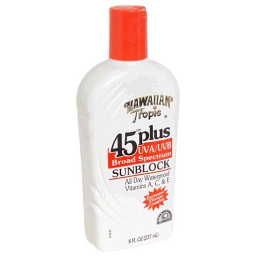 Hawaiian Tropic® 45 Plus UVA/UVB Broad Spectrum Sunblock