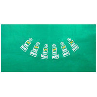 Trademark Poker Pai Gow Felt Layout - 36 x 72 inch