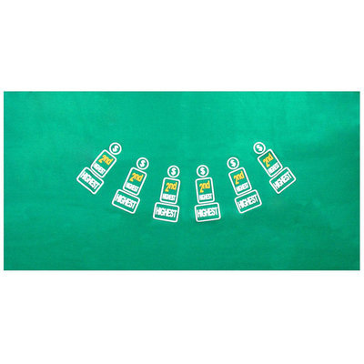 Trademark Poker Pai Gow Felt Layout - 36 x 72 inch