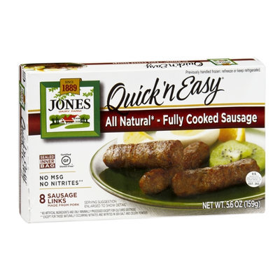 Jones Dairy Farm Quick 'n Easy All Natural Fully Cooked Sausage Links - 8 CT